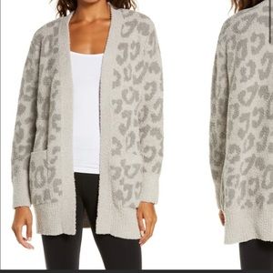 Barefoot Dreams Cozy Chic Leopard Cardigan